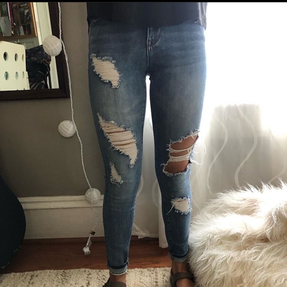 PACSUN ripped skinny jeans